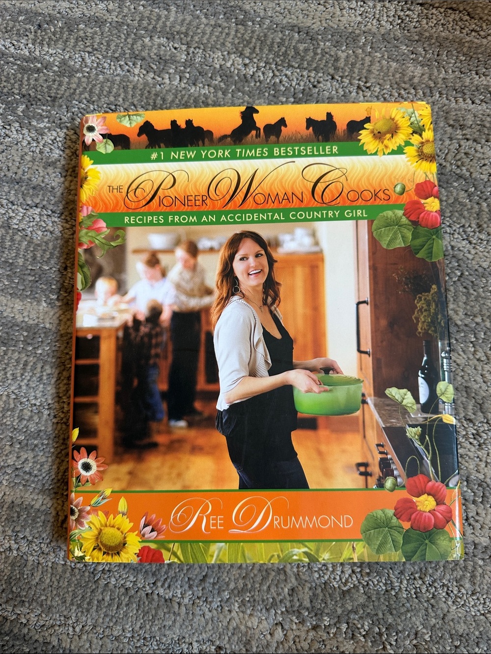 The Pioneer Woman Cook — Orange & Green Floral Hardcover